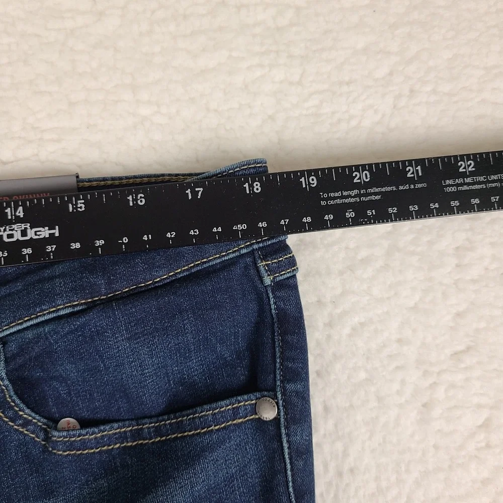 Torrid Jeans Women 16S 16 Short Blue Mid Fit Super Skinny Soft Dark Wash NWT NEW